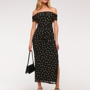Abercrombie & Fitch Black Polka Dot Dress